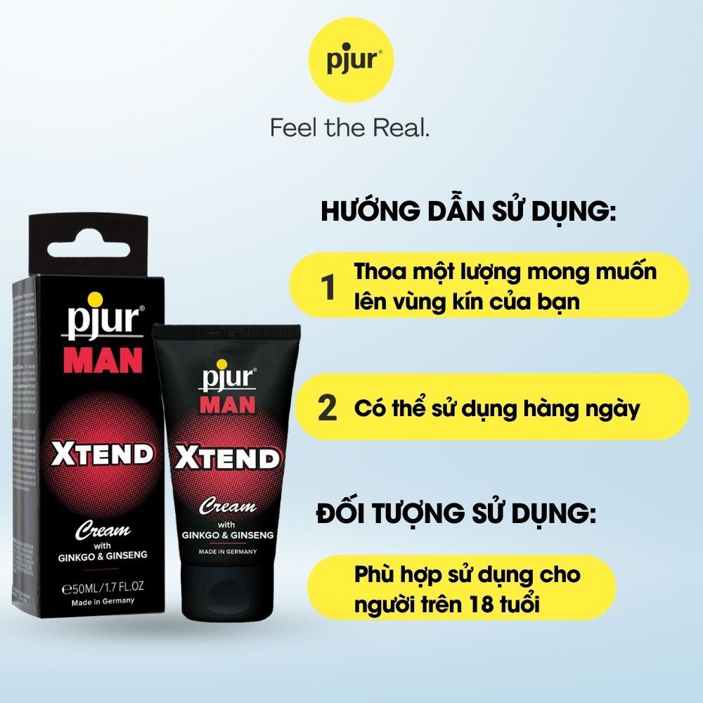 Kem Dưỡng Nam Giới Tăng Khoái Cảm, Tiếp Sinh Lực Pjur Man Xtend 50ml