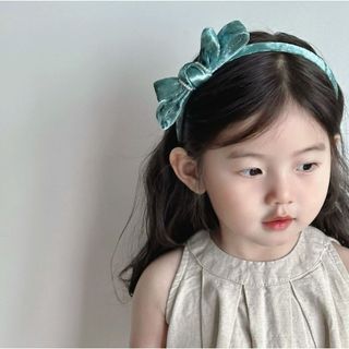 Bờm nơ nhung cao cấp cho bé gái băng đô tiểu thư dễ thương