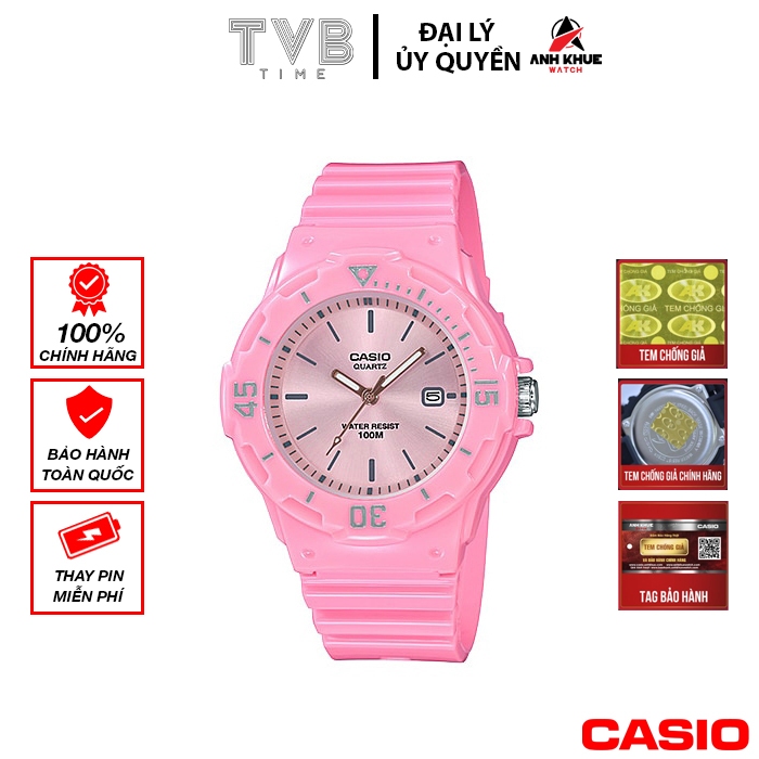 Đồng hồ nữ dây nhựa Casio chính hãng LRW-200H-4E4VDF (34mm)