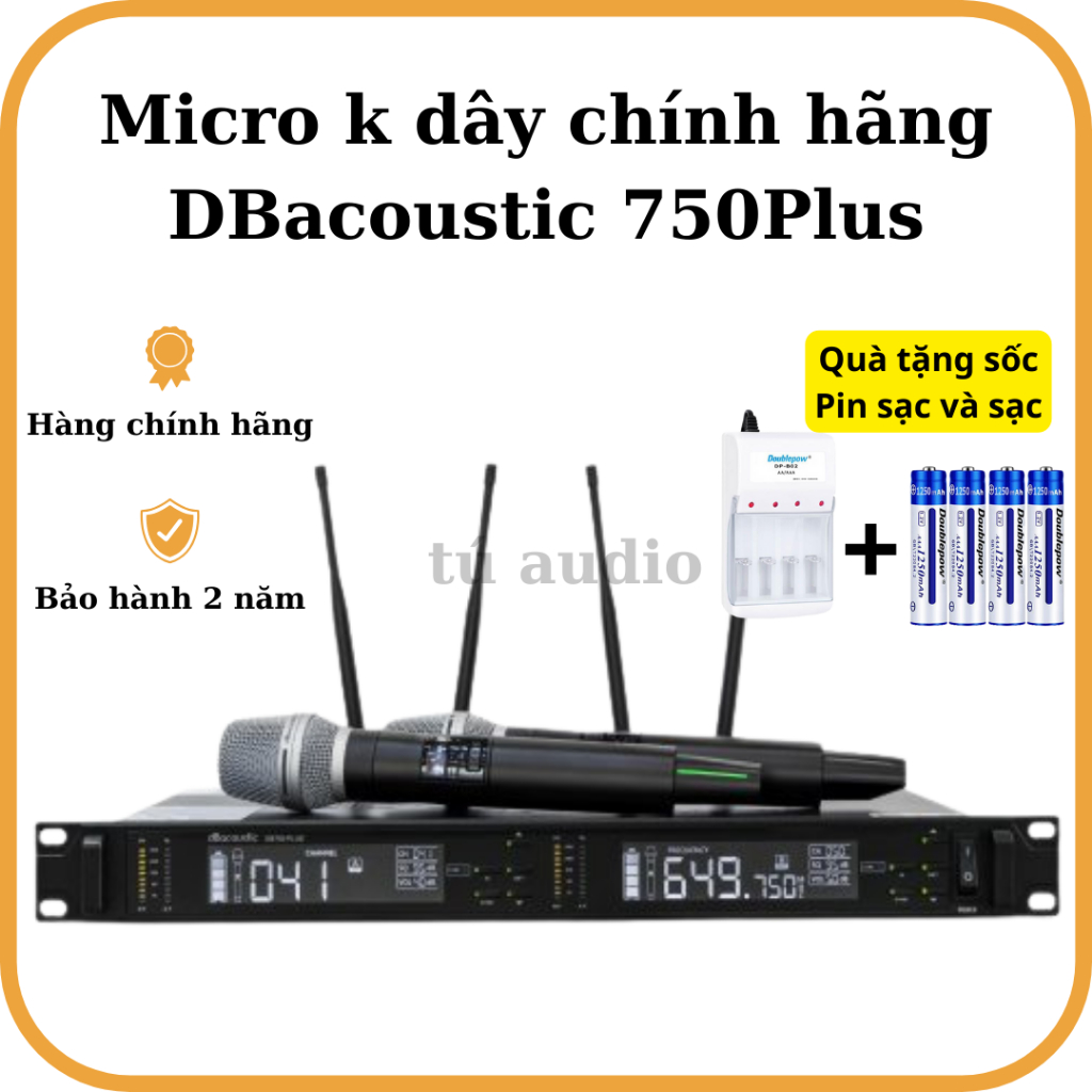 Micro dB acoustic DB 750Plus hàng nhập khẩu chính hãng - chuyên dùng cho sự kiện.