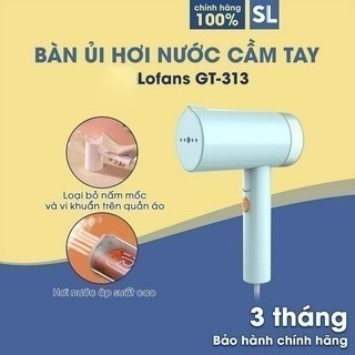Bàn ủi hơi nước cầm tay lofans gt-313 bàn ủi mini du lịch gấp gọn không tốn diện tích ủi phẳng nhanh chóng
