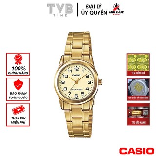 Đồng hồ nữ dây kim loại Casio chính hãng LTP-V001G-9BUDF (25mm)