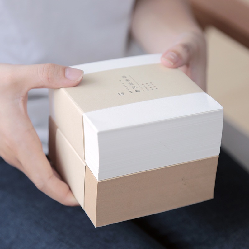 Set 400 tờ giấy ghi chú trơn hình vuông tiện dụng