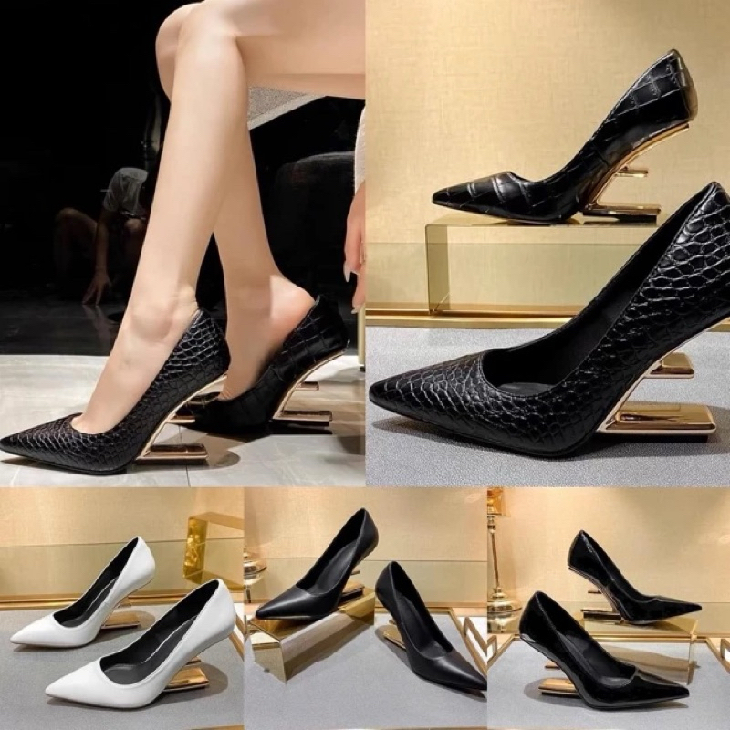 ORDER 💜 Giày KOREA mũi nhọn hở gót 9cm