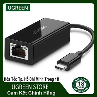 Cáp usb type-c to lan 1000mbps, dây cáp chuyển đổi cổng type c sang mạng lan ugreen