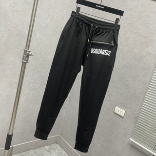 Quần Jogger Dài Nam Dsq Nỉ Da Cá Thêu Khoá Zip Bạc In Chữ Dsq ICON Hai Mặt Ống Bó Đơn Giản Cho Các Boy Phố Hót 2024