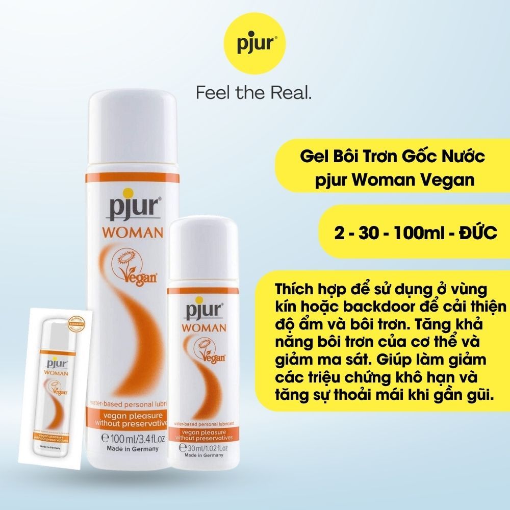 Gel Bôi Trơn Gốc Nước Pjur Woman Vegan 2ml