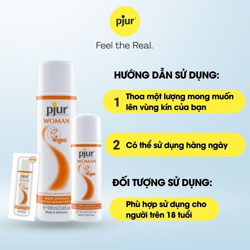 Gel Bôi Trơn Gốc Nước Pjur Woman Vegan 2ml