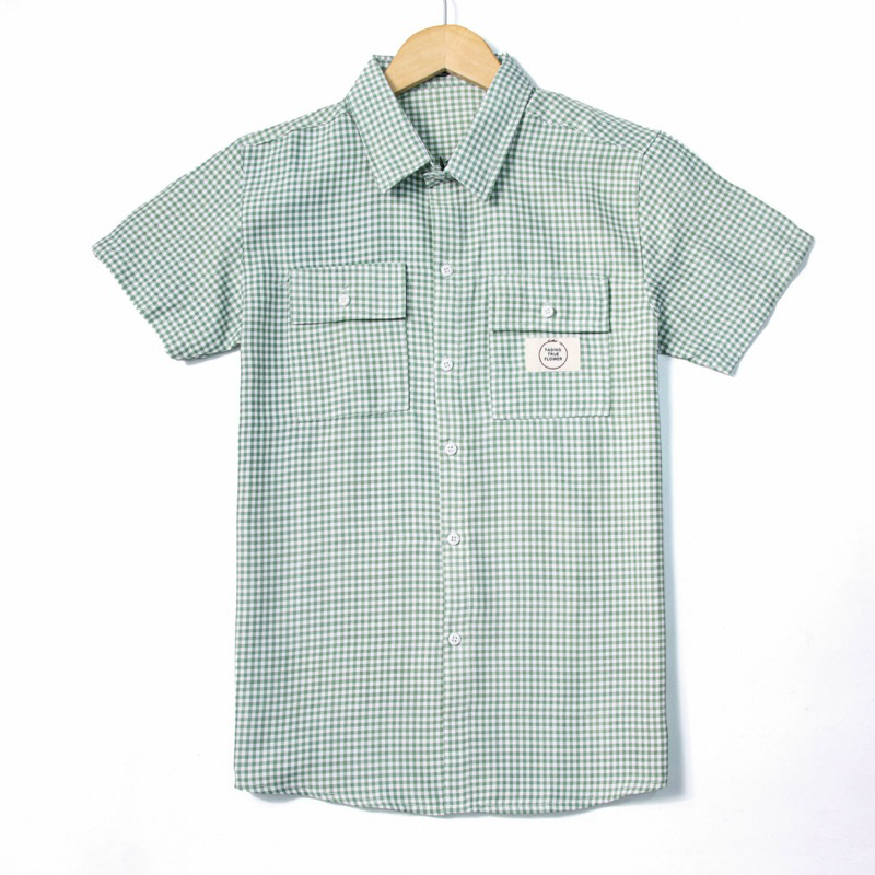 ÁO SƠ MI NAM KẺ SỌC CARO TAY DÀI PHỐI TÚI NẮP SMTD