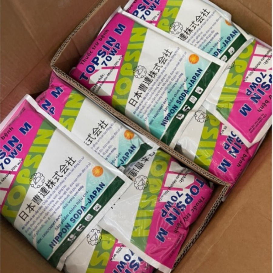 TOPSIN 70WP Hoạt Chất Cũ - Trị Nấm Bệnh, Diệt Khuẩn, Phấn Trắng, Sương Mai - Hàng Chất Lương