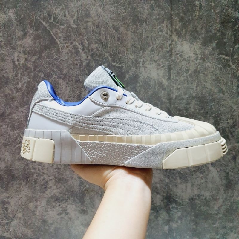 2hand (Size 36 fit 36.5) Giày Pu.ma xanh phối da lộn