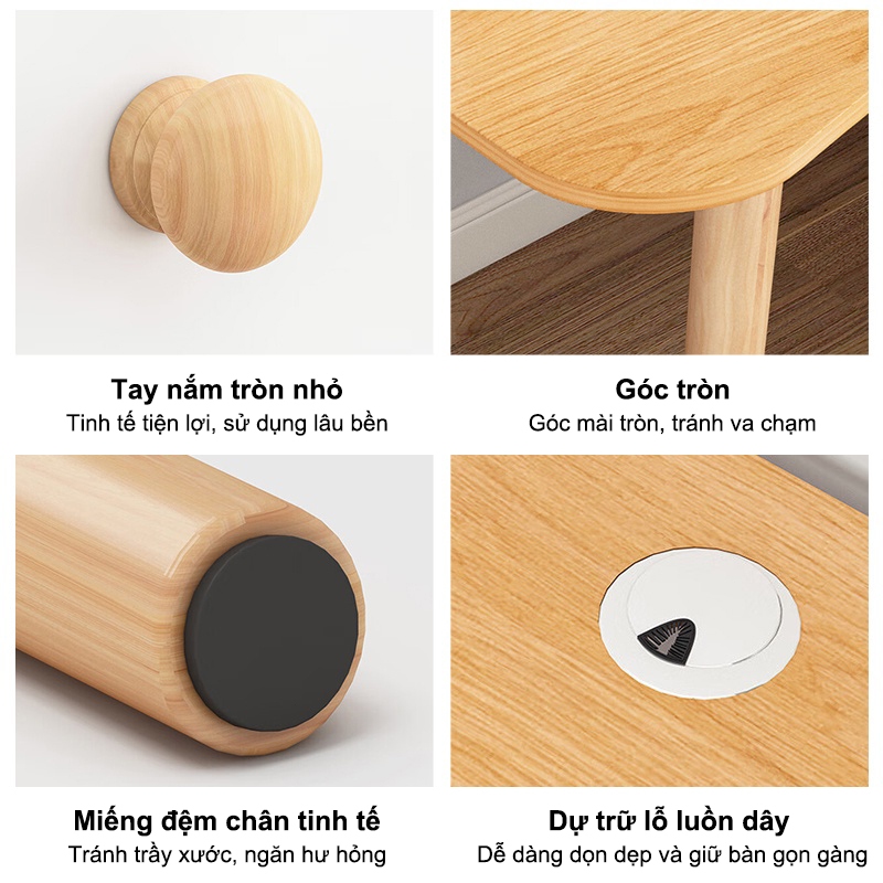 STA- Bàn làm việc Bàn Máy Tính Bằng Gỗ Có Ngăn Kéo Để 120/100CM