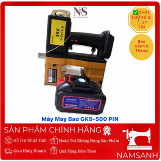 Máy May ( Khâu ) Bao Bì Cầm Tay Dùng PIN GK9-760 , GK9-900A ,GK9-200 (tặng kèm chỉ may bao)