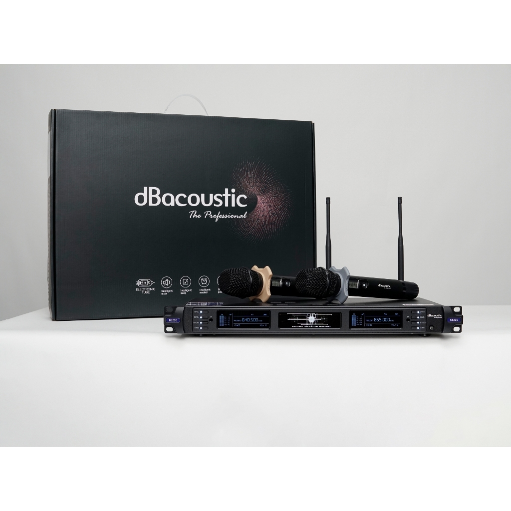 Micro không dây đèn dB Acoustic K8200 thế hệ mới 2024 - KAKA audio