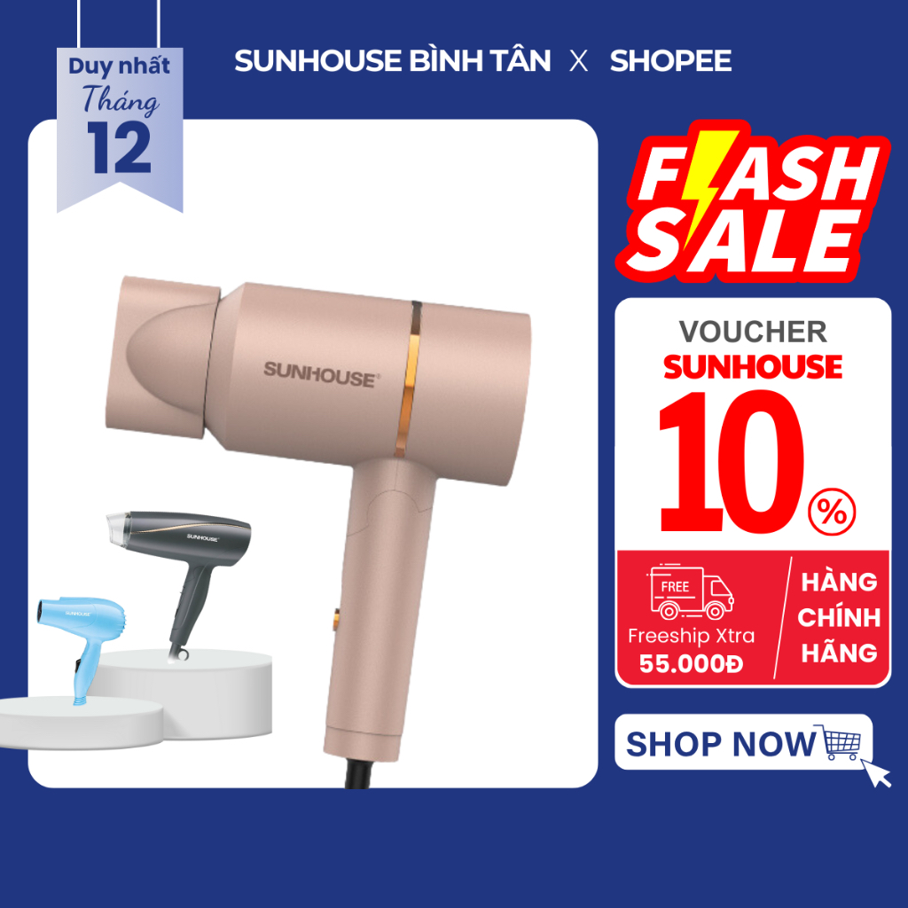 MÁY SẤY TÓC SUNHOUSE SHD2305 / 2306 / 2313 - Chính hãng, Bảo hành 12 tháng