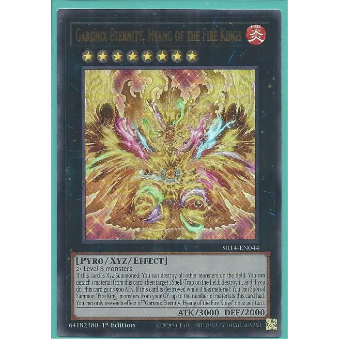 SR14-EN044 Garunix Eternity, Hyang of the Fire Kings – Ultra Rare