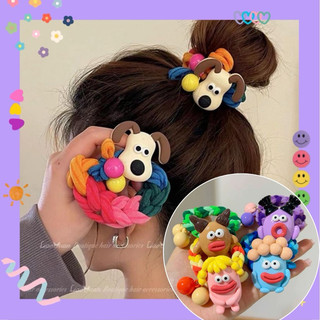 Buộc cột tóc đan dây Lục Lạc 🥜 sắc màu charm Nhí Nhố 🍭