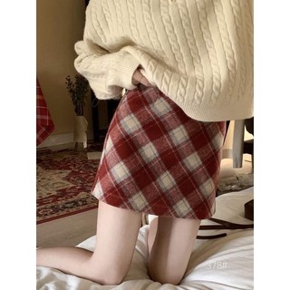 Chân váy dạ kẻ dáng ngắn có lót quần trong,chân váy chữ a kẻ caro cạp cao nữ trendy, full 3 màu, t7922