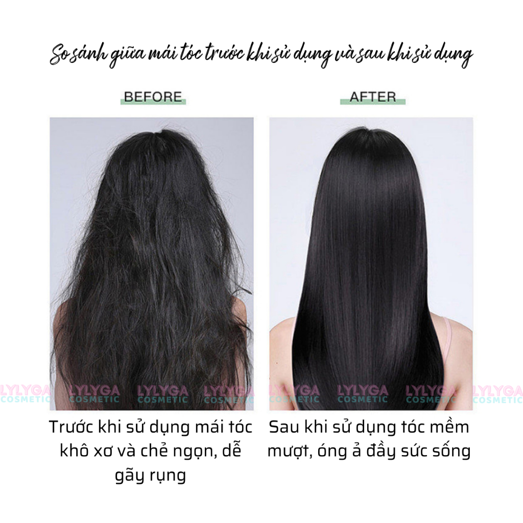 Kem ủ tóc hấp tóc phục hồi tóc hư tổn Duft Von 880ml 12 Amino Acid chăm sóc tóc toàn diện giảm khô xơ hư tổn UT17