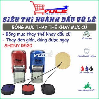 Bông mực thay thế khay mực con dấu Shiny R520