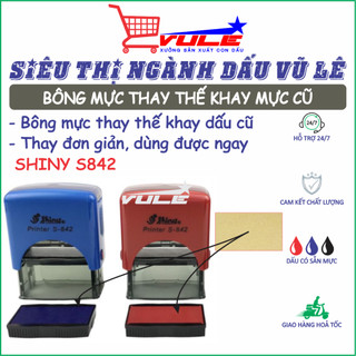 Bông mực thay thế khay mực con dấu Shiny S538