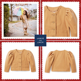 Áo dạ bé gái Janie and Jack
