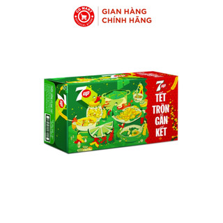 Thùng 24 +4 lon nước ngọt có gaz 7up lon xanh