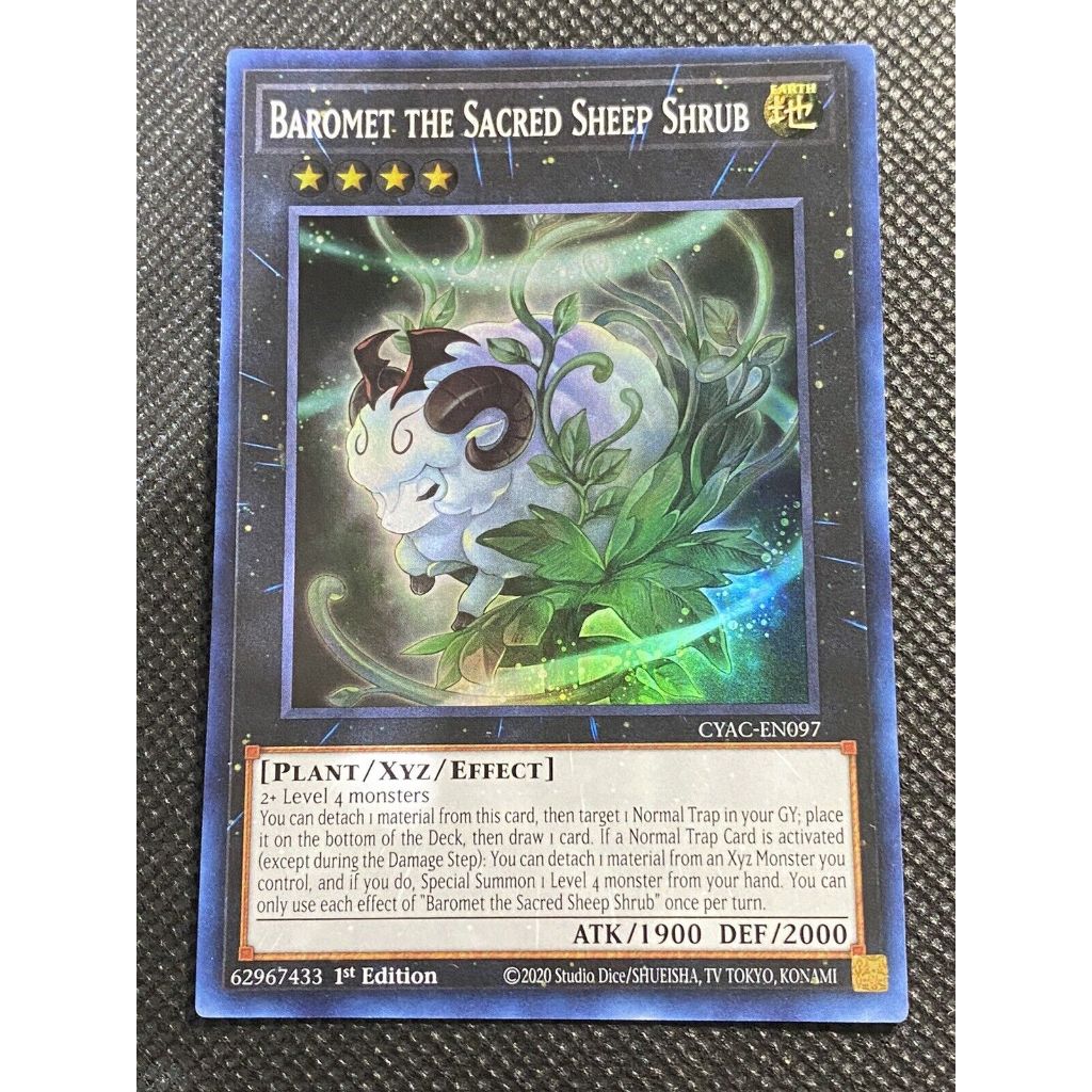 Thẻ Bài Yugioh Monster Baromet the Sacred Sheep Shrub - CYAC-EN097 - Super