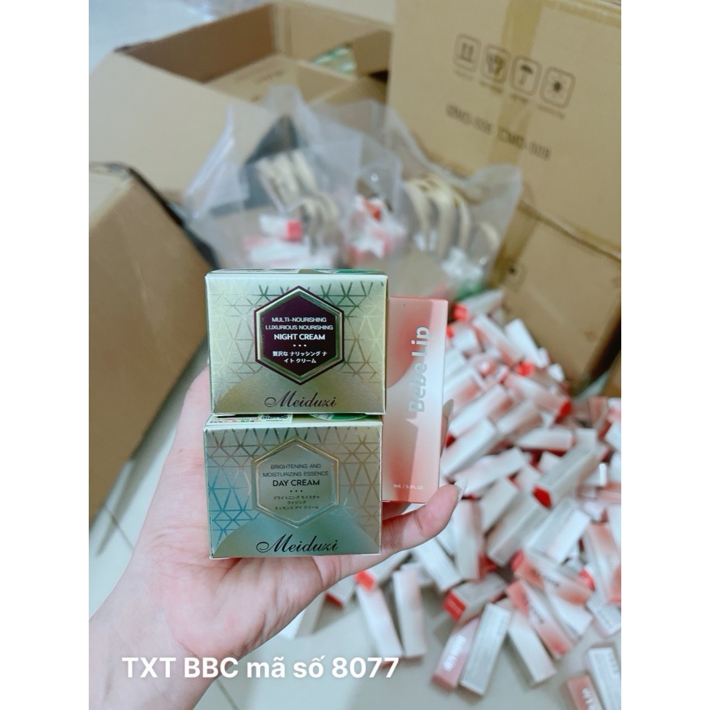 [TẶNG KÈM SON MÔI] Bộ kem MEIDUZI Nhật Bản ngày đêm xóa nám tàn nhang ngừa mụn cao cấp