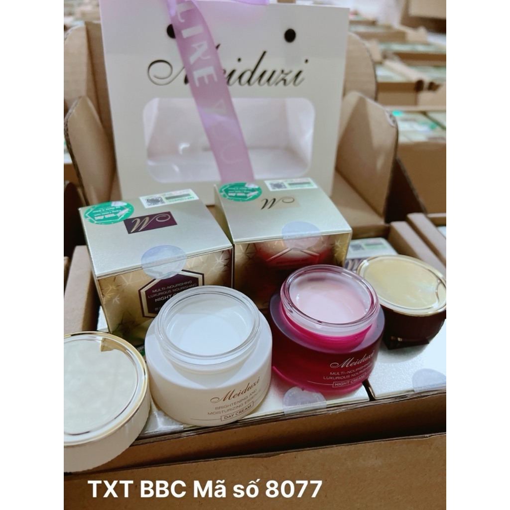[TẶNG KÈM SON MÔI] Bộ kem MEIDUZI Nhật Bản ngày đêm xóa nám tàn nhang ngừa mụn cao cấp