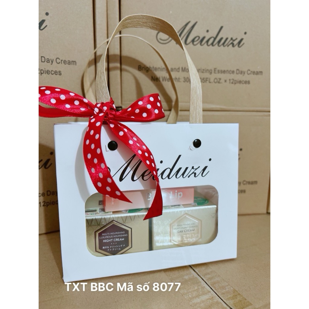 [TẶNG KÈM SON MÔI] Bộ kem MEIDUZI Nhật Bản ngày đêm xóa nám tàn nhang ngừa mụn cao cấp