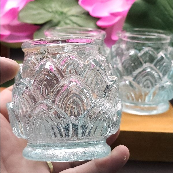 Ly làm nến Đài Sen dâng phật, hộp 6 cái 125ml - Lienhoa