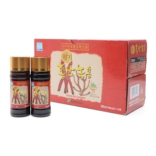 Nước hồng sâm nhung hươu wongi hộp 10 chai x 100ml