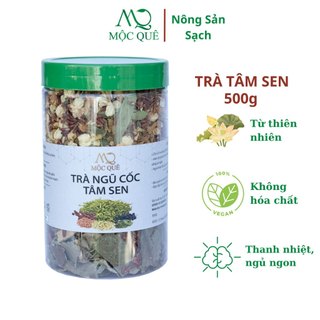 Trà ngũ cốc tâm sen Mộc Quê 500g giúp ngủ ngon ,mát gan, thanh nhiệt cơ thể
