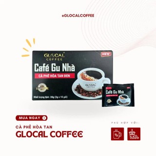 Café Gu Nhà Glocal Coffee - Cà Phê Hòa Tan Đen 100% nguyên chất không đường. Black instant coffee.