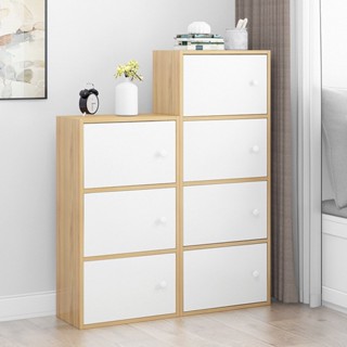 Kệ Tổ Ong Có Cửa Vách Ngăn Cao Cấp, Tủ Đựng Đồ Kệ Sách Gỗ Để Đồ Phong Cách Hiện Đại Hiên Đại