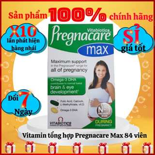 Vitamin bầu,Vitamin bầu Anh,Vitamin tổng hợp bà bầu Pregnacare Max 84 viên chính hãng