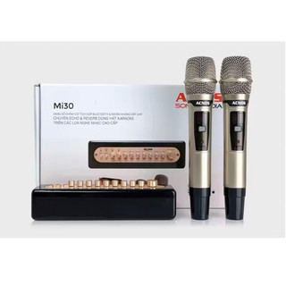 Vang số chỉnh cơ tích hợp bluetooth+micro không dây uhf acnos mi30-new 100%