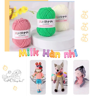 Len milk hàn nhí - len milk cotton hàn 25g