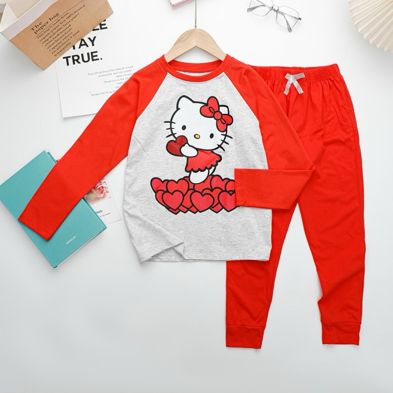 Bộ dài bé gái thun cotton size 16-45kg