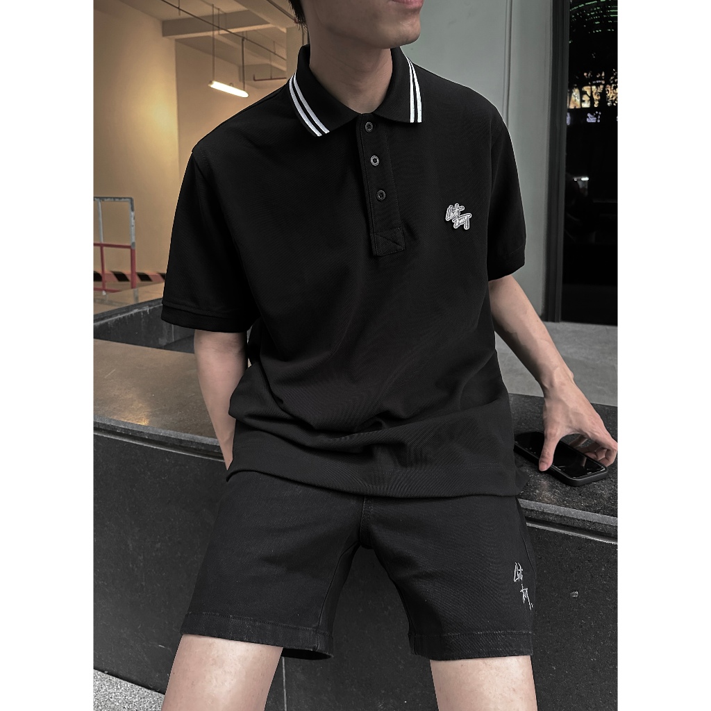 ÁO POLO sọc cổ CHUOT TRANG