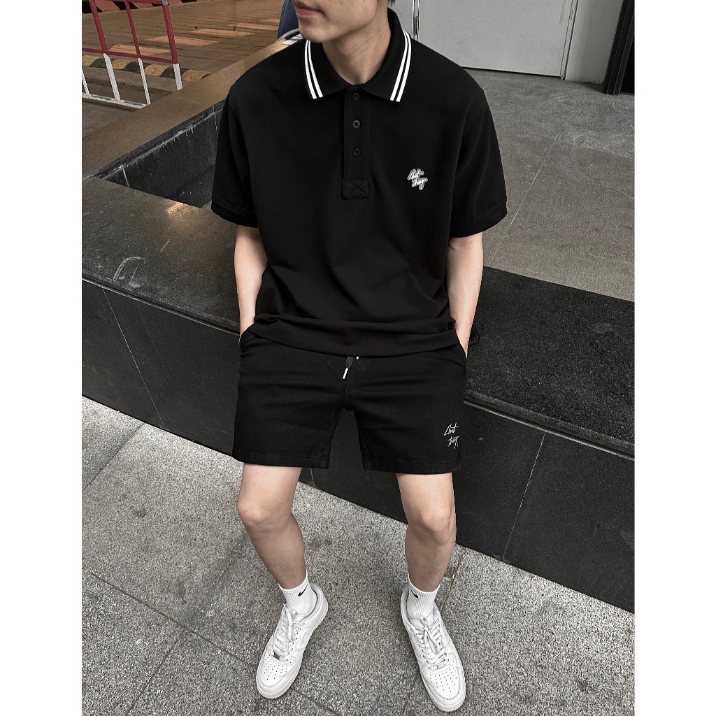 ÁO POLO sọc cổ CHUOT TRANG