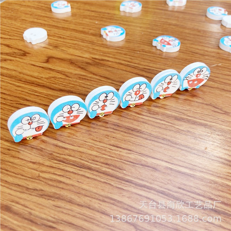 Cúc gỗ, nút gỗ Doraemon dễ thương cute TooYoo BK00709