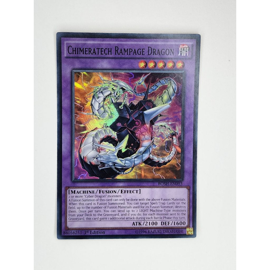 Thẻ Bài Mint90 Yugioh Monster Chimeratech Rampage Dragon - Super BOSH-EN093
