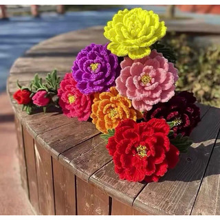 Set nguyên liệu kẽm nhung làm hoa mẫu đơn size to