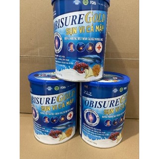 Combo 2 lon Obisure gold sụn vi cá mập đông trùng hạ thảo calcium nano mk7