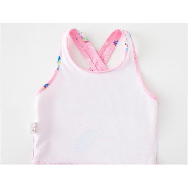 Đồ Bơi Bé Gái Ngắn Tay Kiểu Váy, Quần Đùi Rời Mẫu Ngựa UNICON- Đồ Bơi Trẻ Em Thương Hiệu YUKE - Đồ Bơi Bé Gái