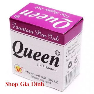 mực tím Queen hộp thủy tinh 30ml