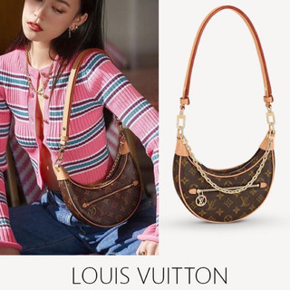 ✅ túi kẹp nách lv loop - da canvas phối da bò - bản supvip