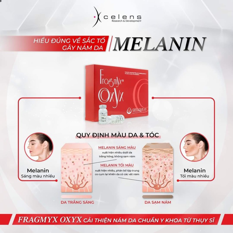 Mesotherapy Fragmyx OxYx XCELENS Trắng Da Mờ Thâm Nám Chống Lão Hóa